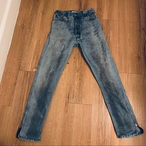 RE/DONE ultra high rise vintage Levi’s with zip leg